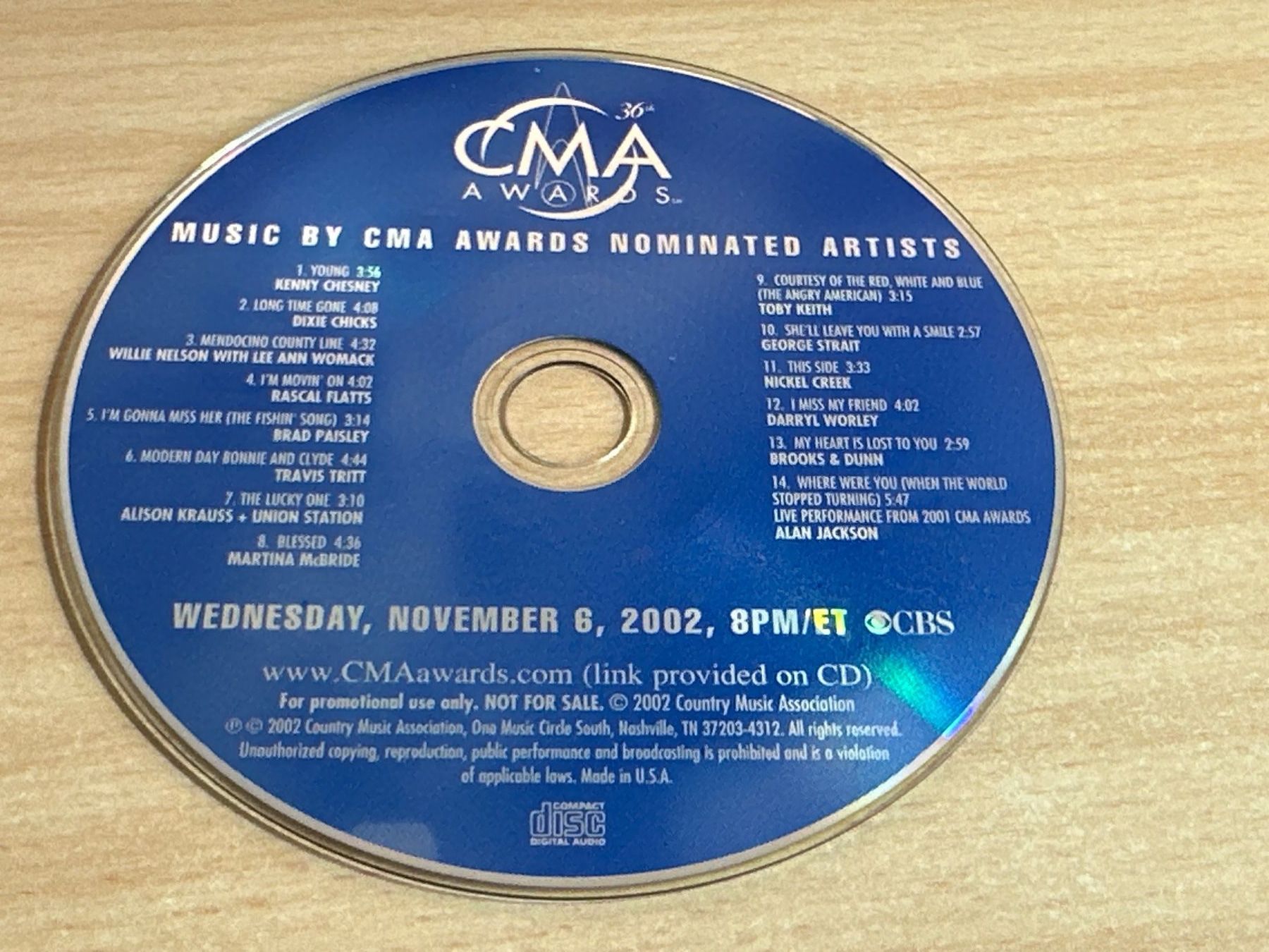 CDs: CMA Awards 2002 – D'occasion à Rikon im Tösstal par Alpenmutz 2