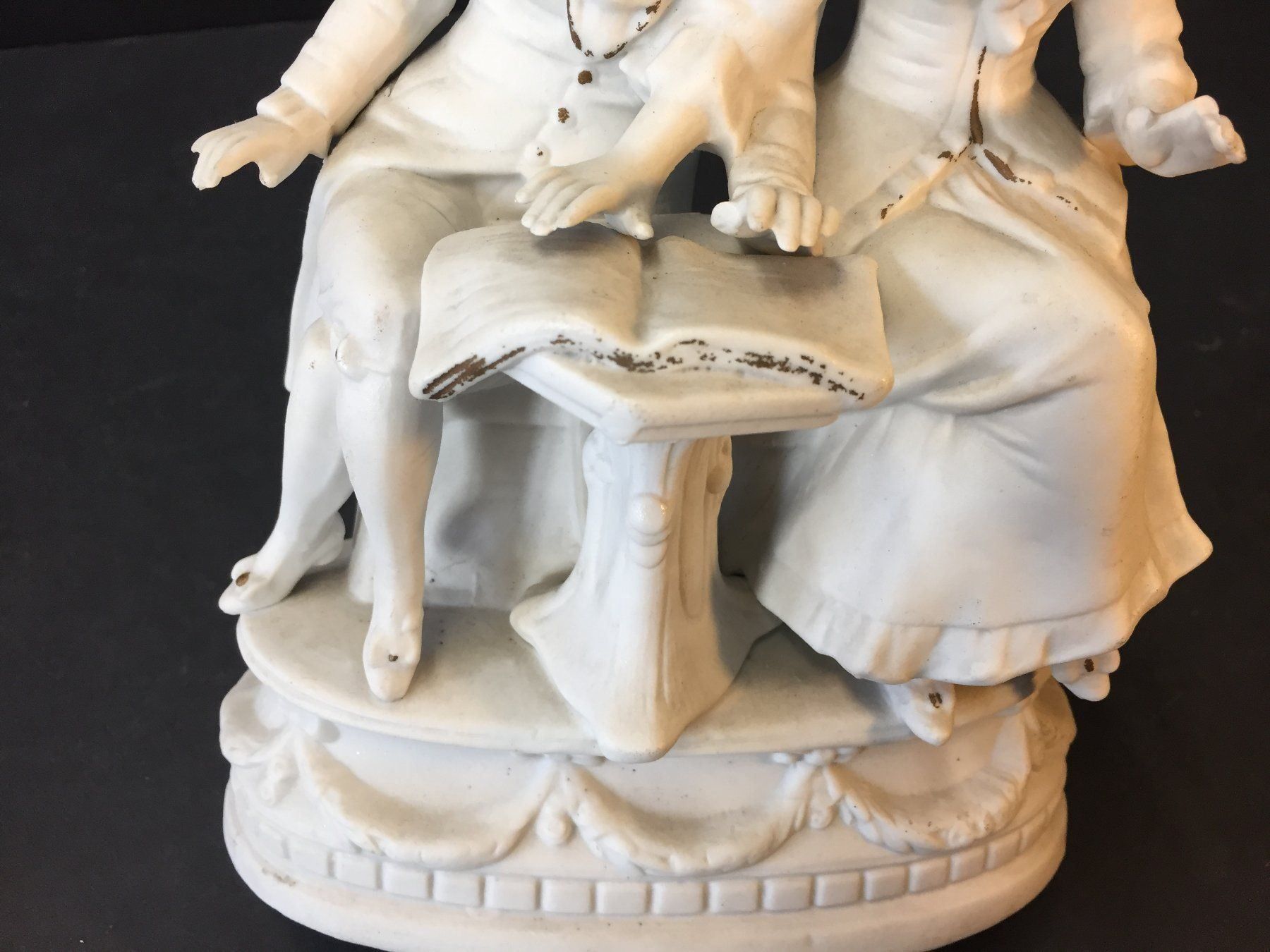 Statuette: Bisquit Figur Lesende Mann und Frau – Usato da Schaffhausen venduto da vintageville 6