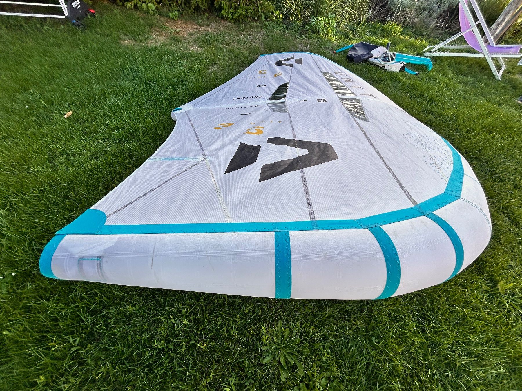 Duotone Surf: Wing - Duotone - Unit - SLS concept blue - Grösse 3.5m2 – Usato da Muntelier venduto da Freerider77 5
