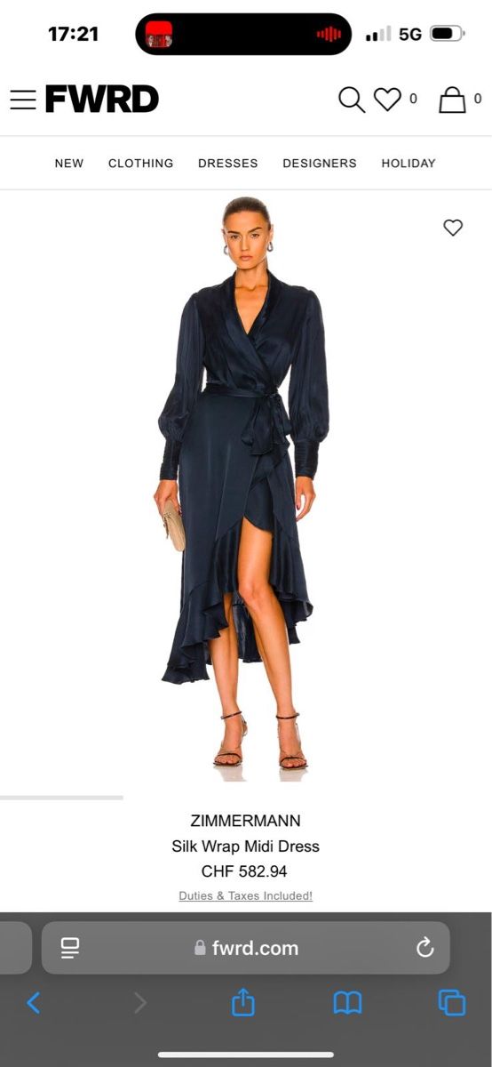 Zimmermann Vestiti: Original Zimmermann  Seidenkleid – Usato da zürich venduto da ritas0102 7