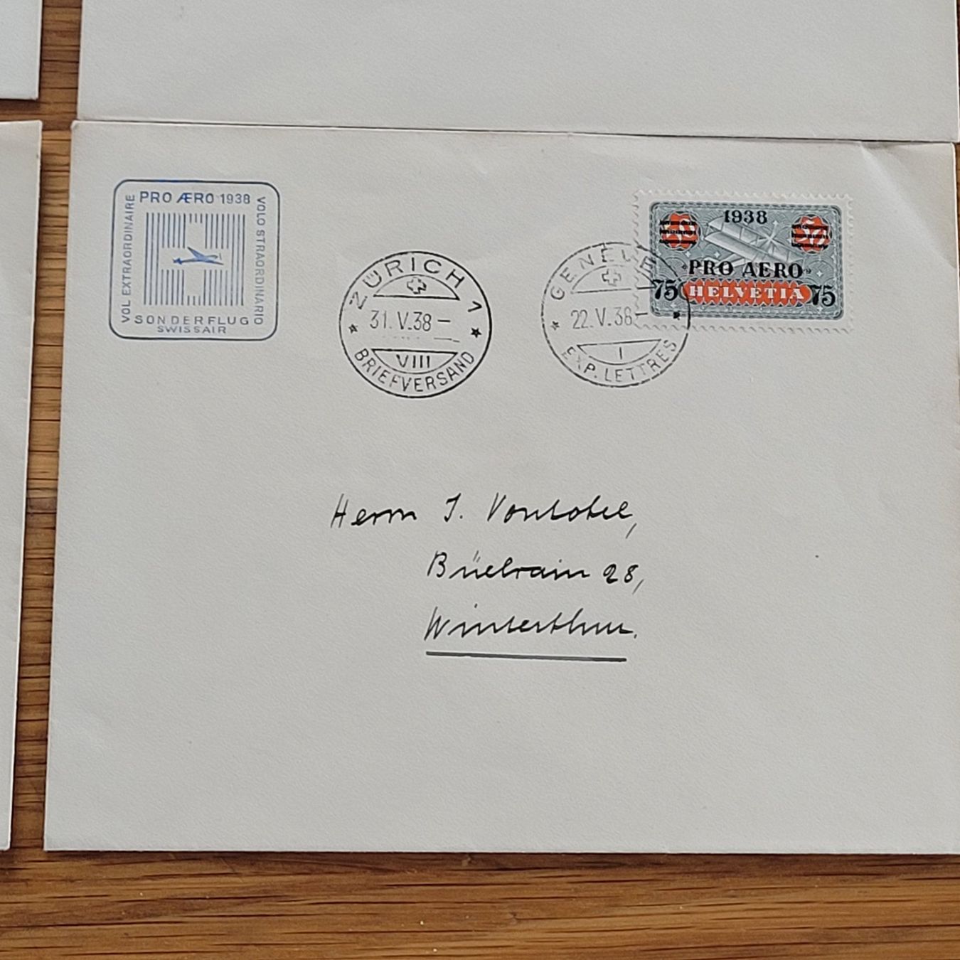 Tutti i francobolli: Lot Pro Aero 1938 – Usato da Biel/Bienne venduto da Destockweb 3