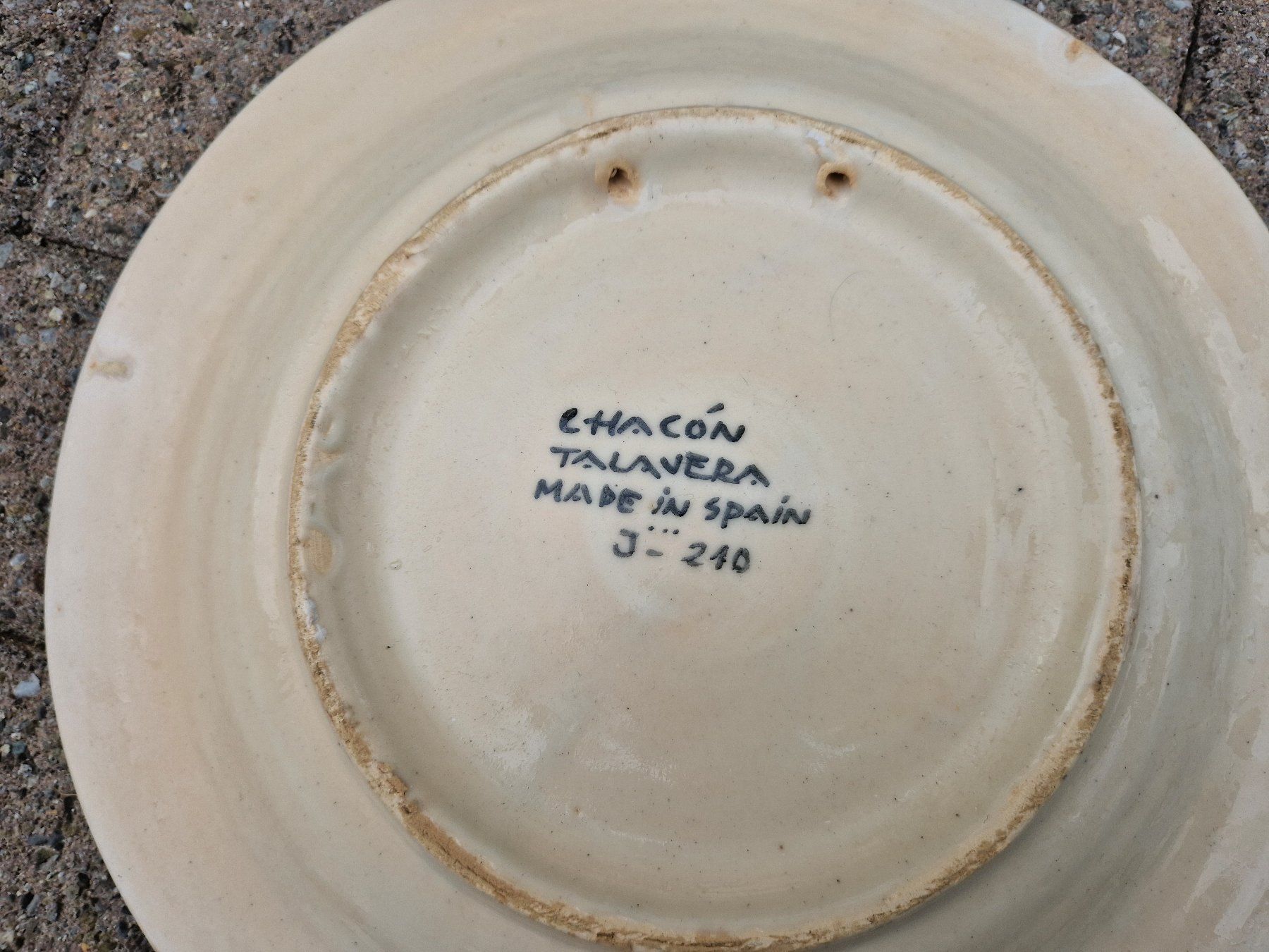 Servierplatten: Teller Wandplatte Chacon Talavera Spanien – Gebraucht aus Seedorf BE von Stibutz 3