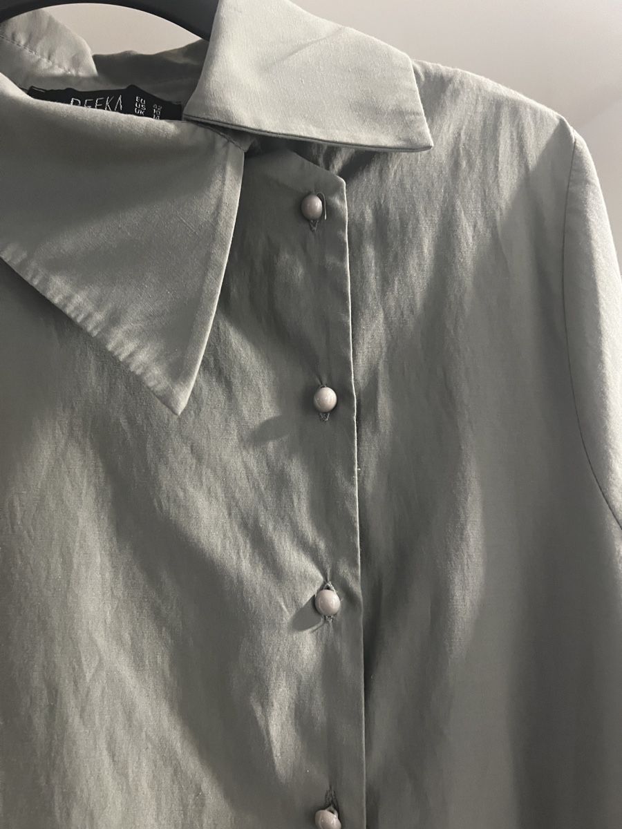 Tuniche: Schickes Hemdblusenkleid Gr. 42 REFKA grün/mint – Nuovo (secondo la descrizione) da Hölstein venduto da SelcCe 3