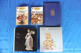 5x Bücher/ 2 Heyne/1Porzellan Kocher/1Berlin Museum/1Stil