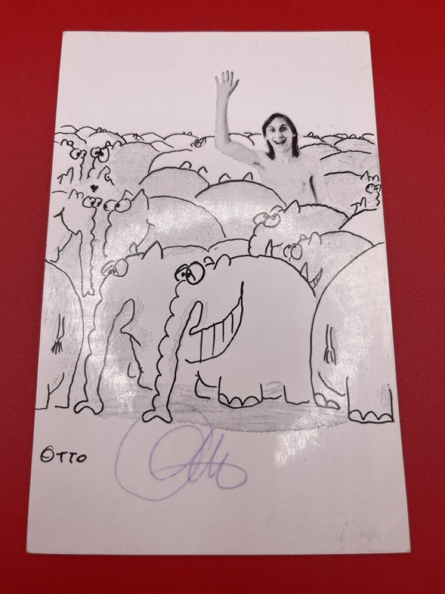 Autografi: Otto Waalkes Autogrammkarte, handsigniert – Usato da Root venduto da 156500