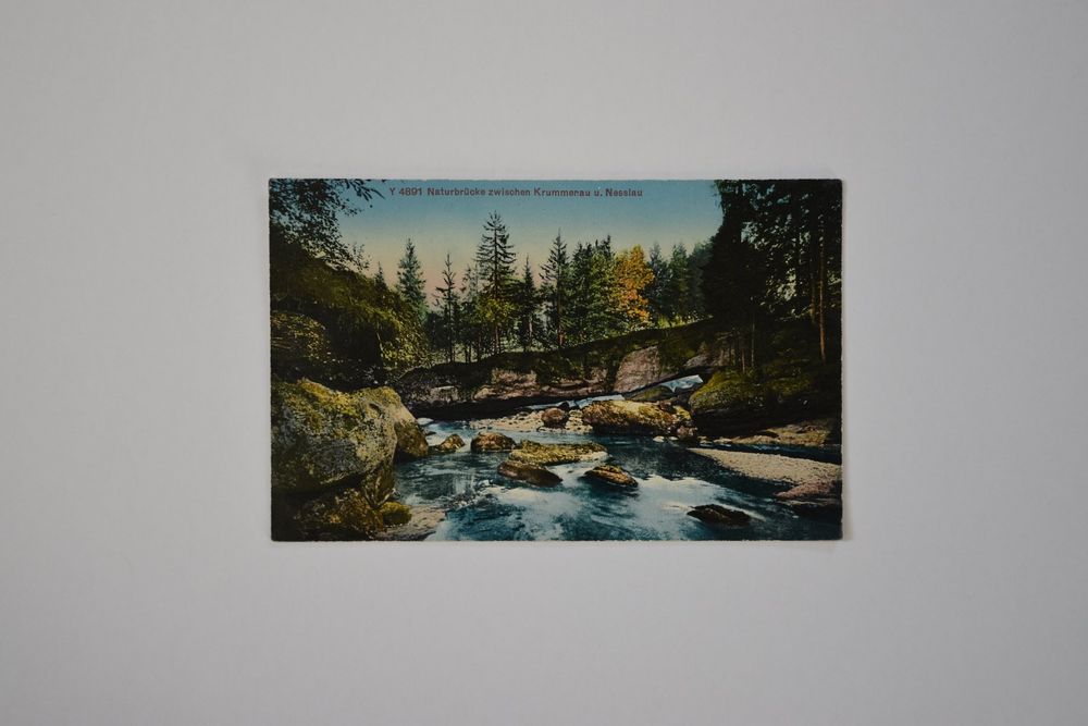 alte Ansichtskarte Naturbrücke zw. Krummenau u. Nesslau Kaufen auf