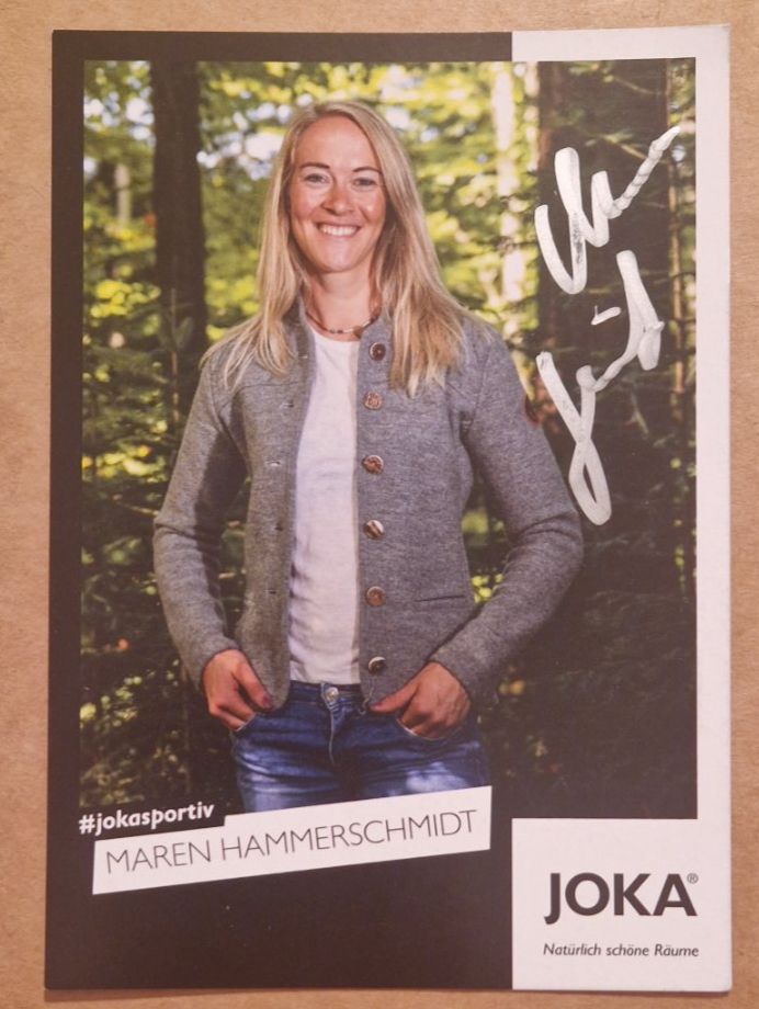 Autographes: Maren Hammerschmidt - handsigniert – D'occasion à Menziken par Autogramme