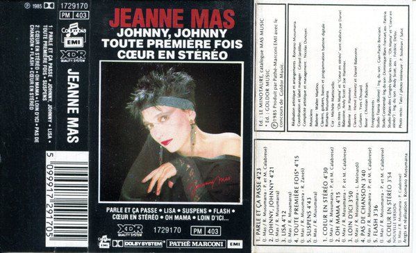 Musicassette: CASSETTE JEANNE MAS - CHANSONS - POP/ROCK – Usato da PORRENTRTUY venduto da RABAIS_SPORT 1
