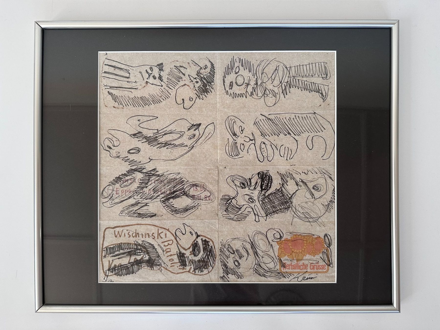 Foto & Immagini: Bemalte Serviette von HANS KRÜSI Kunst – Usato da St.Gallen venduto da opuszwei