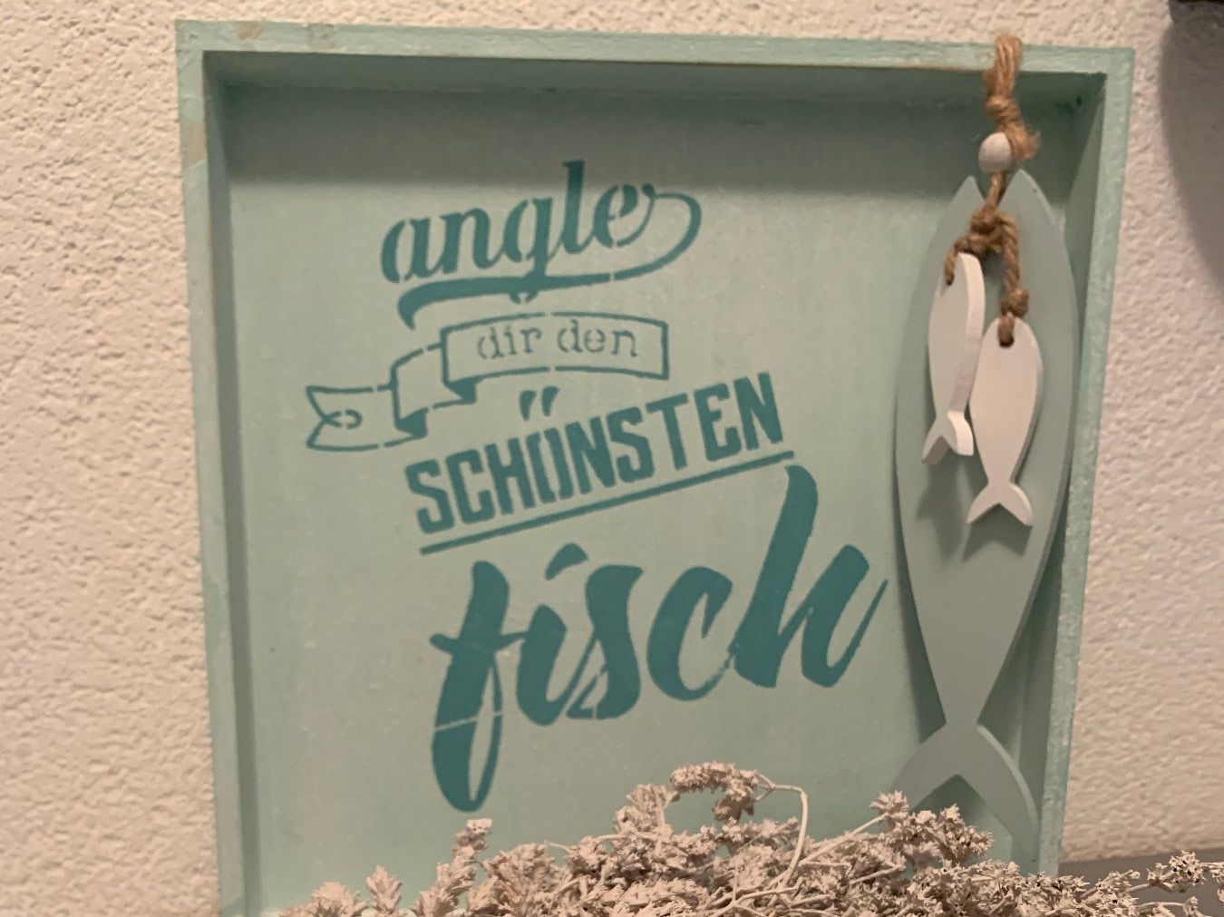Insegne: angle dir den schönsten Fisch, 3D-Schild,  handmade, unikat – Nuovo (secondo la descrizione) da St. Gallen venduto da Miousch 1