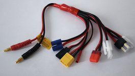 Ladekabel Adapter Stecker Set für Modellbau-Akkus Top!