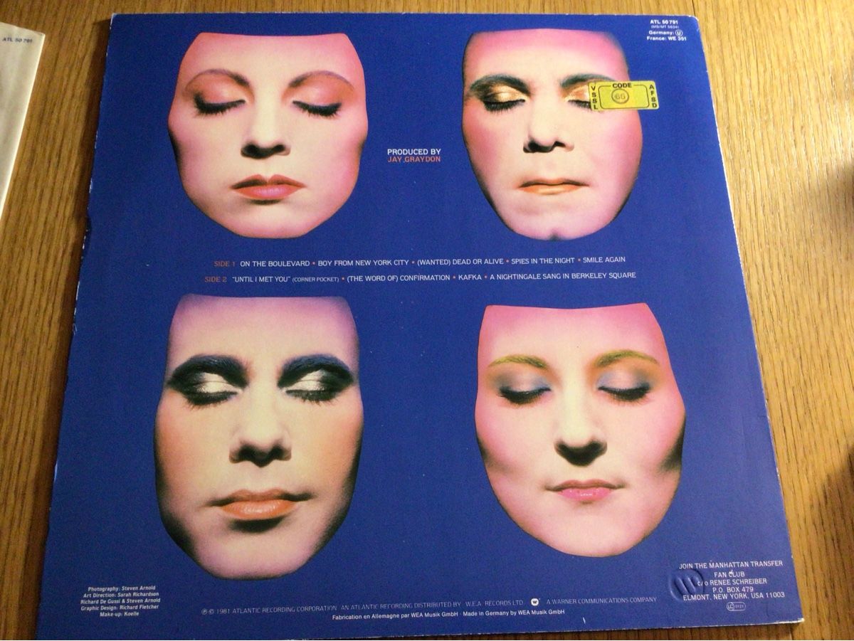 Schallplatten: Manhattan Transfer LP Mecca for Moderns Vinyl 1981 – Gebraucht aus Steinach von Quarkie 1