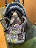 Puppenwagen Stoff mit Giraffenmotiv guter Zustand