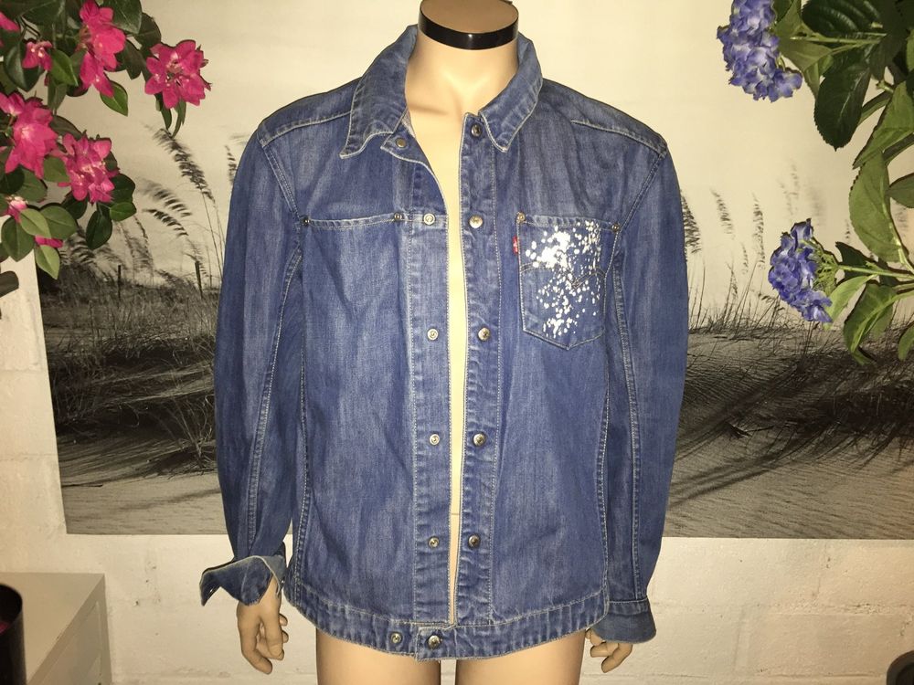Veste Jean Levi's Taille L - Occasion Très Bon état, Couleur Bleu, Coupe Regular Pour Homme