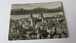 Lausanne - La Cathedrale et les Alpes - 1934