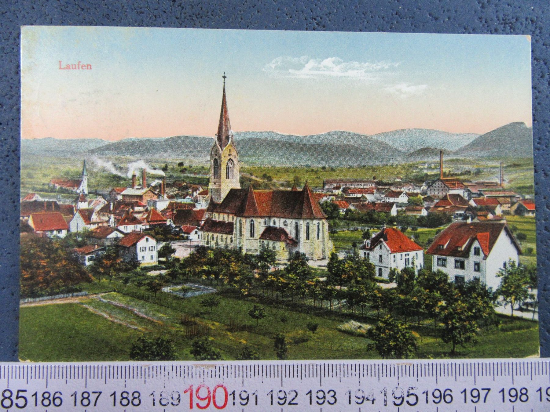 Cartoline postali: LAUFEN BL AK 1917 – Usato da Ettingen venduto da Hausi4711