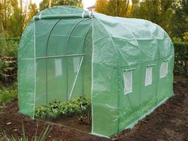 Gewächshaus Foliengewächshaus Tomatenhaus 6 m² mit Fenstern