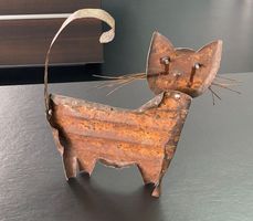 🐈‍⬛  Flessati "Neugierige Katze" Original Unikat 🐈‍⬛