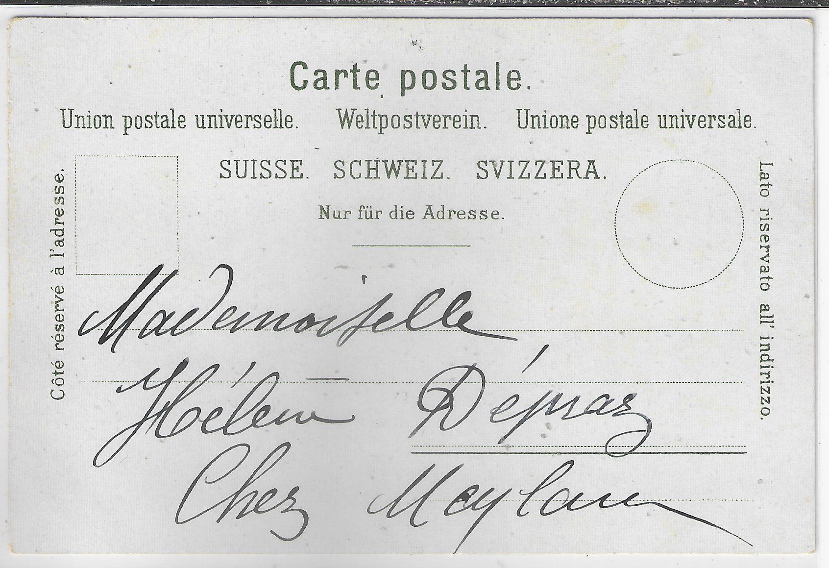 Ansichtskarten: Unterwaldnerin vordem Winkelrieddenkmal - Litho – Gebraucht aus Ettingen von Kartenplanet 1