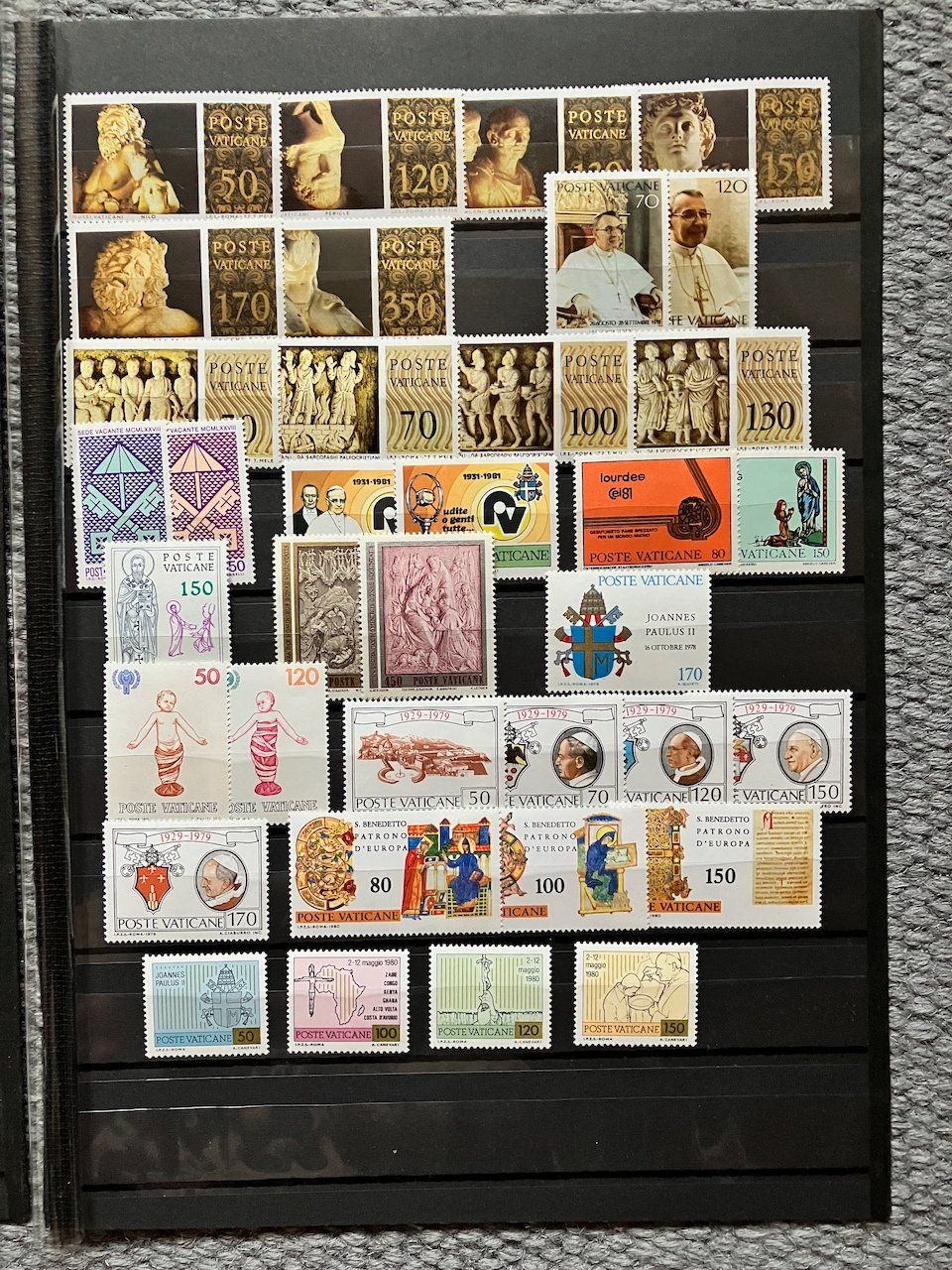 Alle Briefmarken: Vatikan postfrisch 1972-80 – Gebraucht aus Nesslau von andi_hon 3