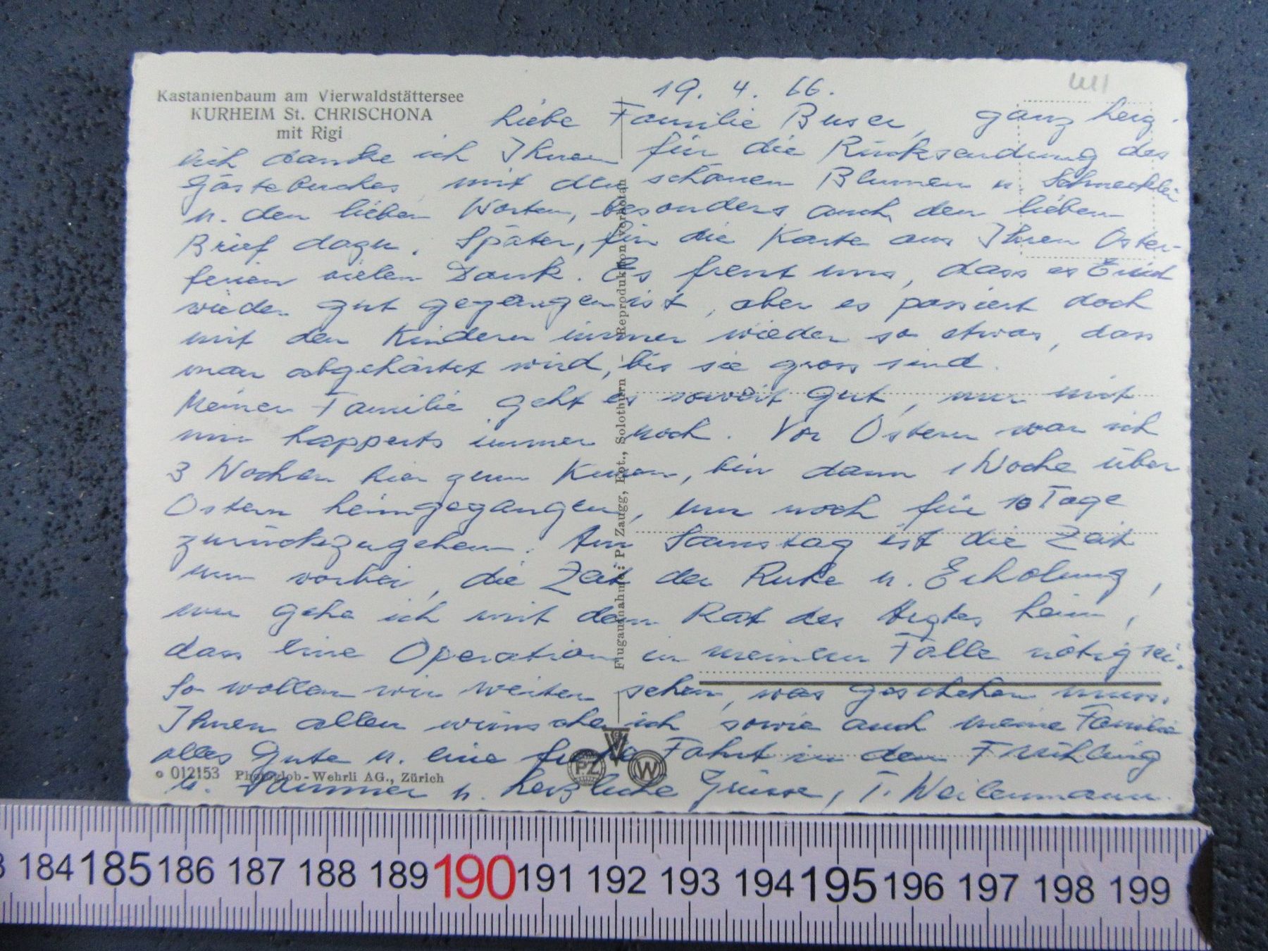 Ansichtskarten: WEGGIS LU AK 1949 – Gebraucht aus Ettingen von Hausi4711 2