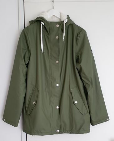 Rukka Regenjacke gefüttert, Farbe lichen green, Gr. 42