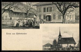 AK Bätterkinden, Pension Rüedi-Wyss und Kirche