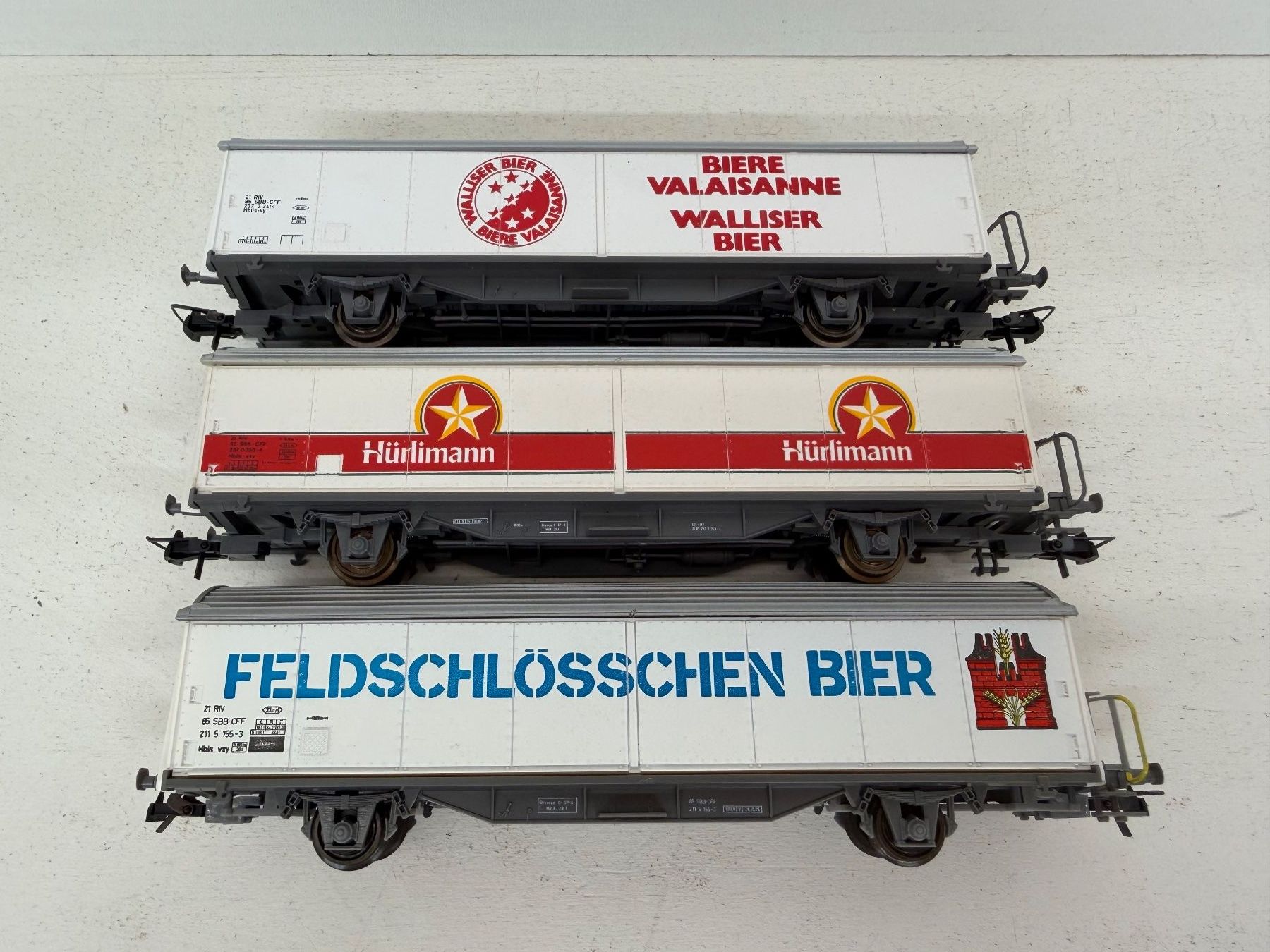 Roco Trains électriques: 3er Set Roco 291004, 46395 Güterwagen Bier / SBB – D'occasion à Büsserach par ModellbahnDepot 1