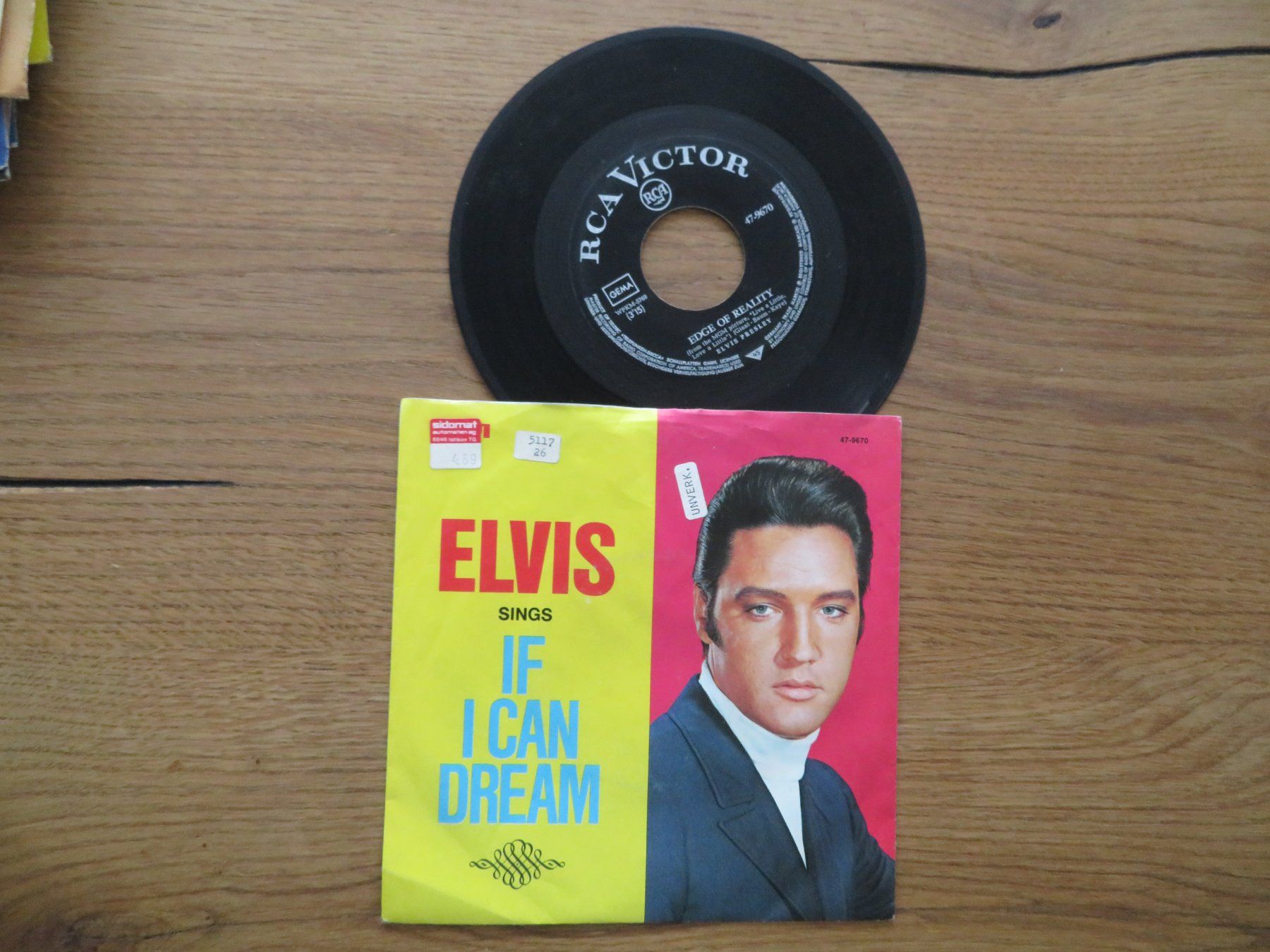 Dischi in vinile: Elvis - If I Can Dream - Schallplatte 45 Single – Nuovo (secondo la descrizione) da Zürich venduto da max_cp5f