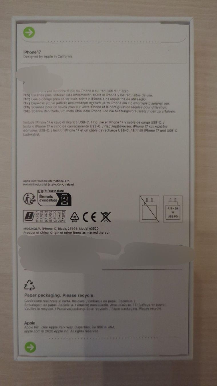 Apple Handys / Smartphones: iPhone 17 256 GB, Schwarz – Neu und originalverpackt aus Oberengstringen von Bechi 1
