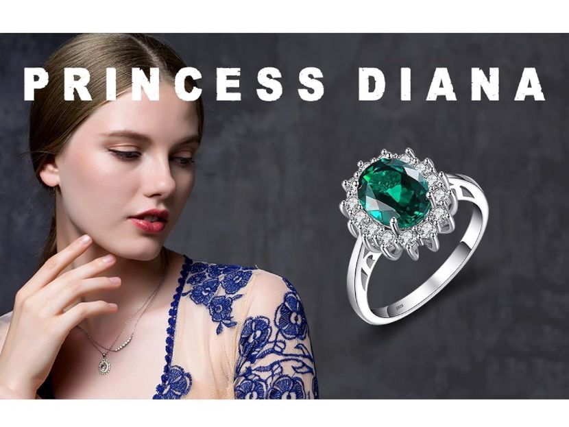 Sonstiger Schmuck: Set Sterling Silver 925 LadyDi ring & earrings Green – Neu und originalverpackt aus Frauenfeld von Vanityroom 8