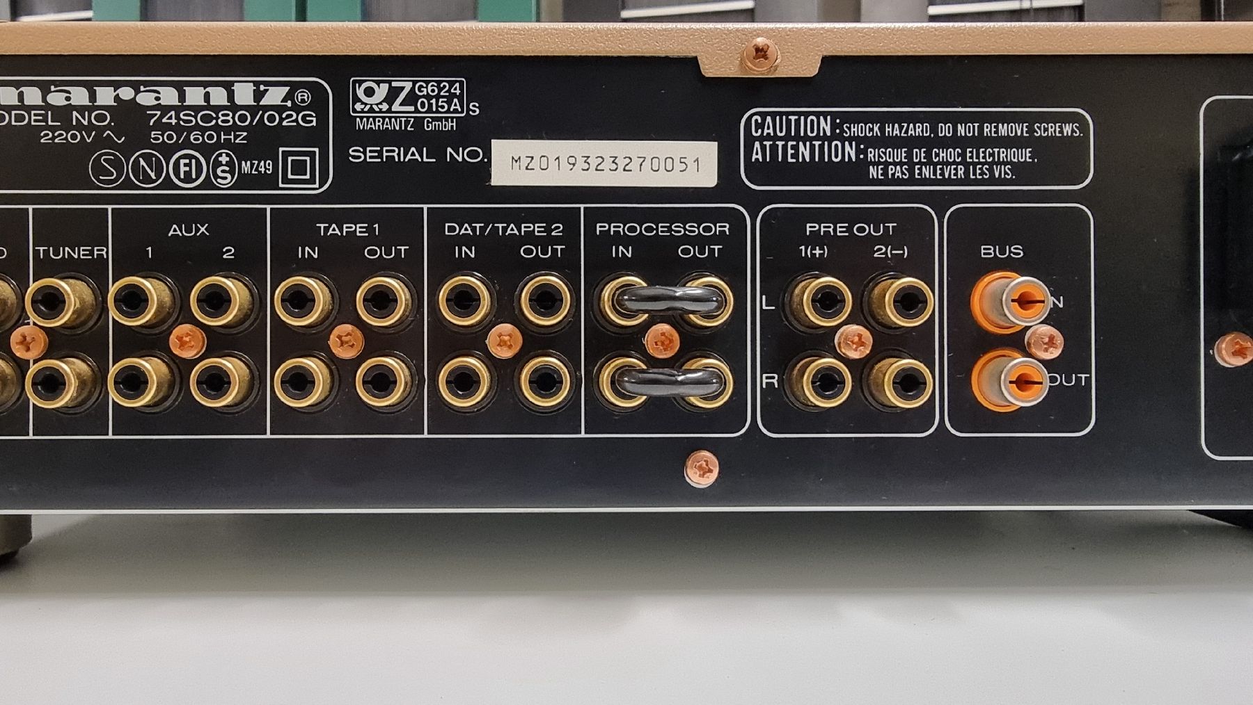 Marantz Amplificatori: Marantz SC-80 mit OVP – Usato da Schöfflisdorf venduto da Silvervintage.CH 7