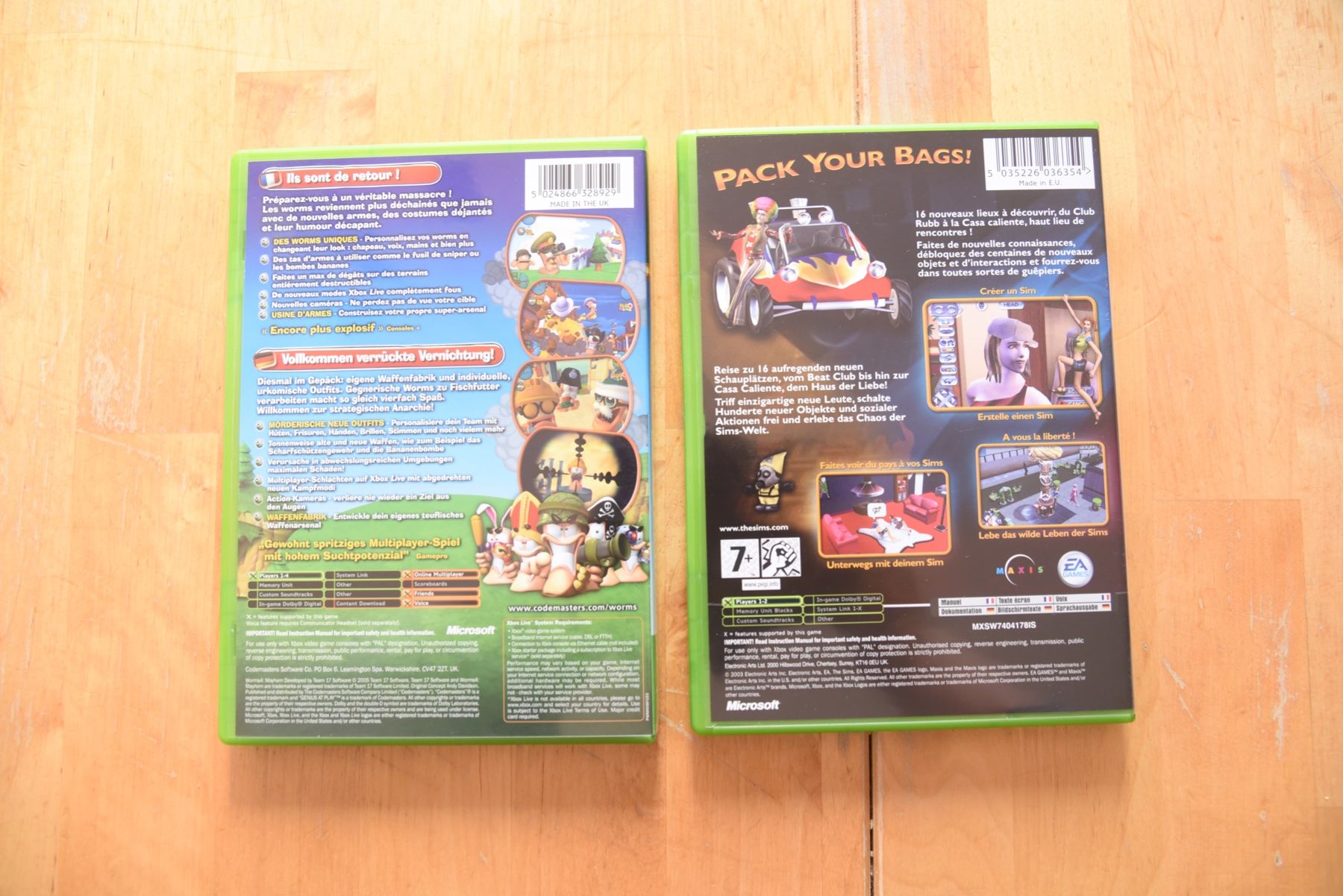 Giochi: Sims + Worms 4 (CIB) – Usato da Frenkendorf venduto da gelbeZinnie 2