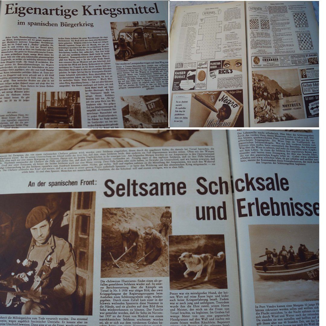 Zeitschriften & Magazine: Schweizer Illustrierte  1938 Spanien  Bürgerkrieg – Gebraucht aus Härkingen von sammelbecken 8