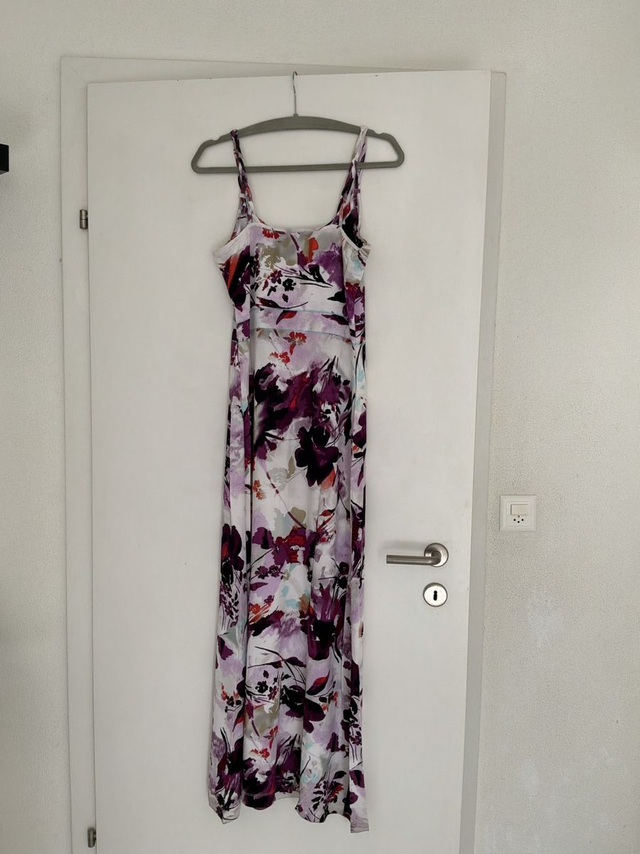 Vestiti: Sommer-Maxikleid mit Trägern, weiss-multicolor – Nuovo (secondo la descrizione) da Bremgarten AG venduto da Belana0 1