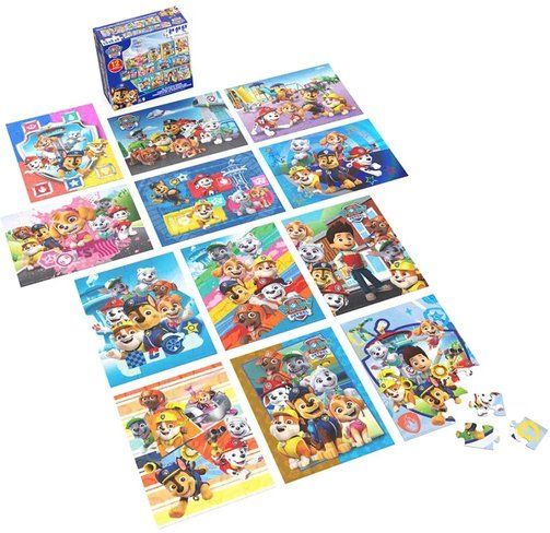 Puzzle: PAW Patrol 12 Puzzle Set – Nuovo e nell'imballaggio originale da Oensingen venduto da Liquidations-Shop