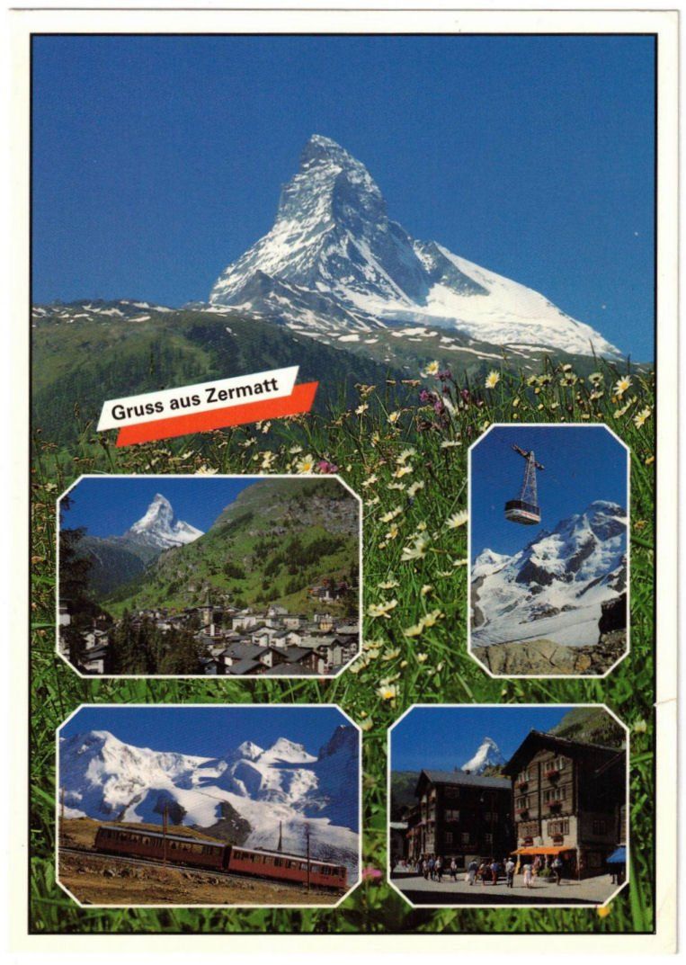 Cartoline postali: Zermatt - 5 Bild AK – Usato da Binningen venduto da Mountainrider