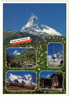 Zermatt - 5 Bild AK