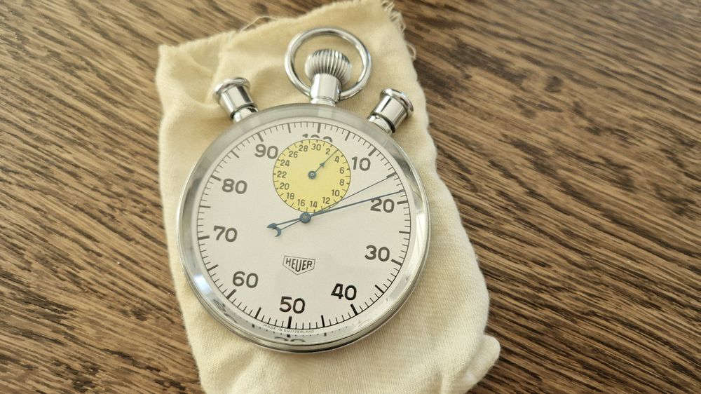 Heuer Stoppuhr Rattrapante als Sammlerstück (Neu (gemäss Beschreibung ...