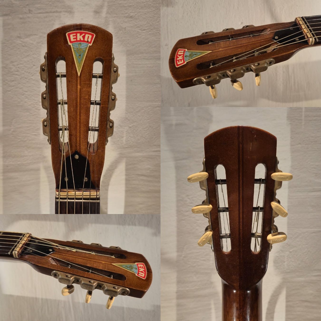 Eko Strumenti musicali: Parlor Gitarre Eko P8 mit Pickup – Usato da Winterthur venduto da NorrSydGuitars 3