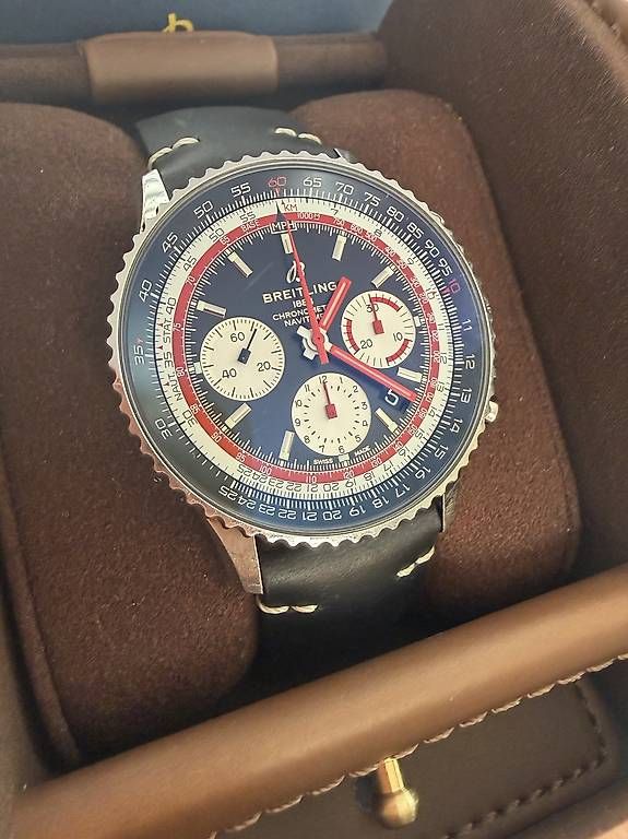 Breitling Orologi: Breitling Navitimer 1 B01 Chronograph Swissair – Usato da Zürich venduto da timeio 2