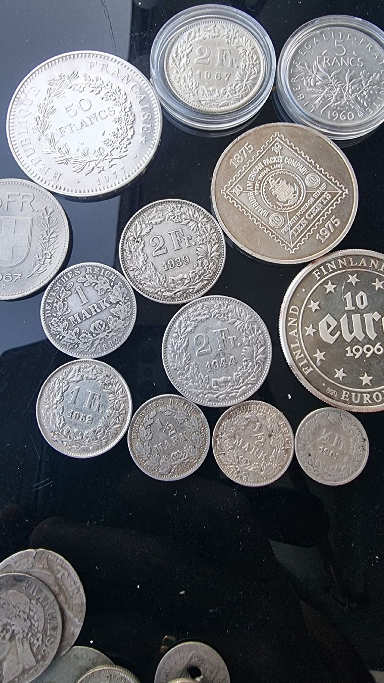 Toutes les monnaies: pièces argent en lot – D'occasion à Cormondrèche par yo1978