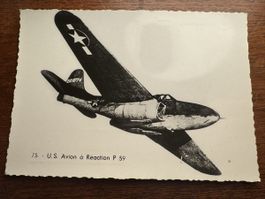 Carte Postale Avion Réaction Américain P-59, U.S. Bel 48