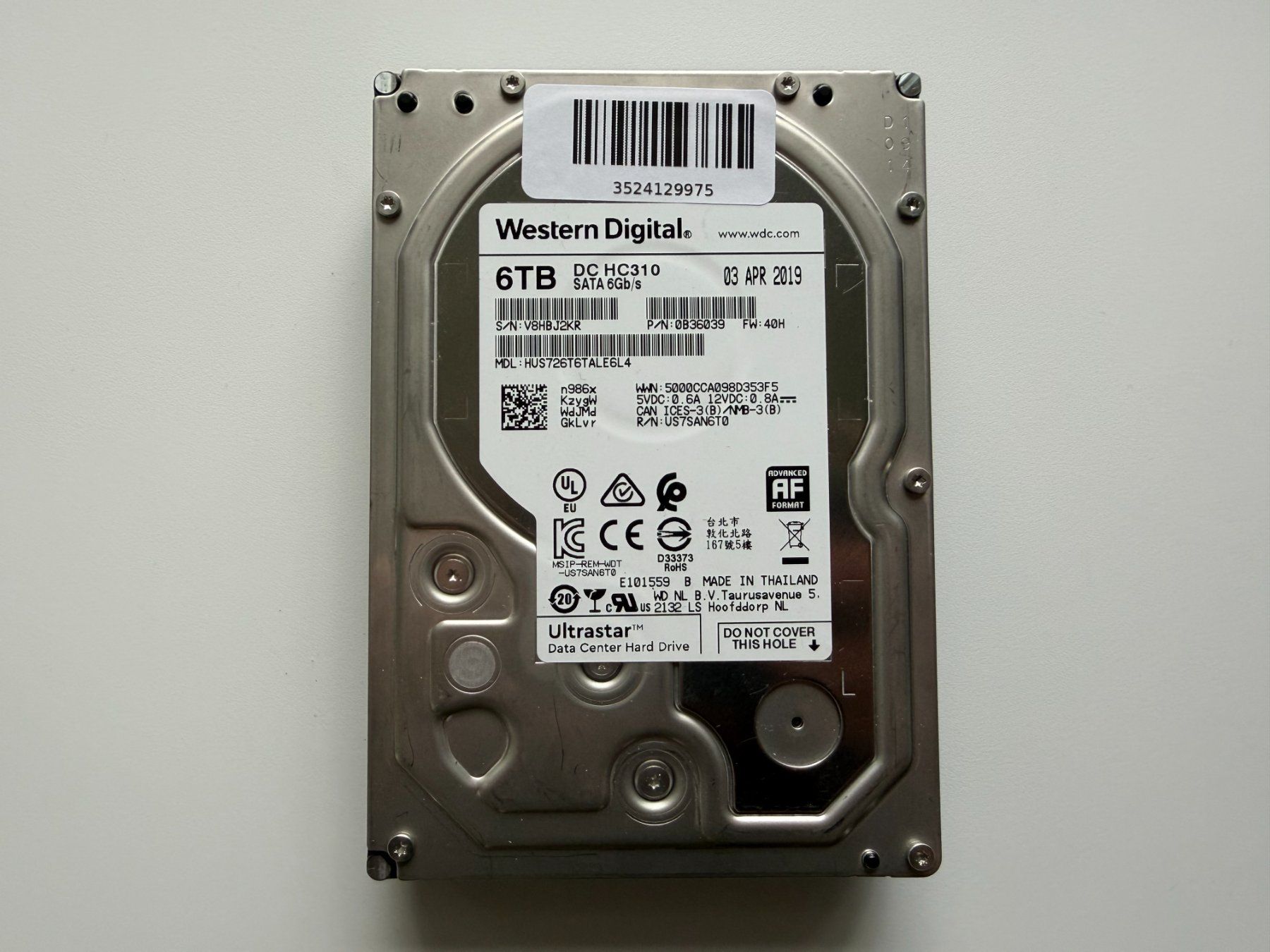 Western Digital Dischi rigidi: WD Ultrastar DC HC310 6TB – Usato da Pratteln venduto da HMW-Solutions