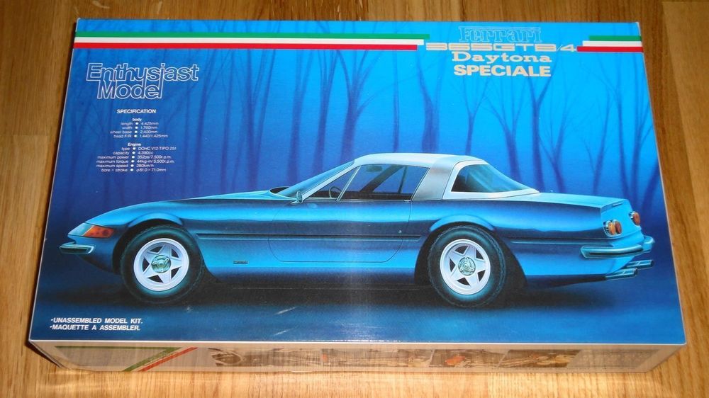 Ferrari 365 GTB/4 Daytona – Kit Maquette Fujimi 1/24 Enthusiast Model (Occasion)