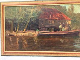 Bild von Alfred Zoff, Öl auf Hartfaserplatte, von 1910