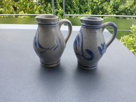 Vintage Stoneware Jugs Set, Rustic Kitchen Decor Deal!