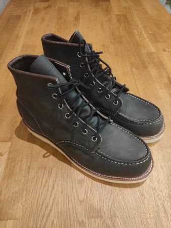 Red Wing Moc Toe Boots, charcoal, 41.5