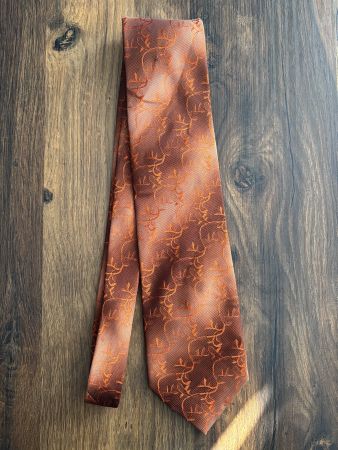 Krawatte Kingfield orangebraun