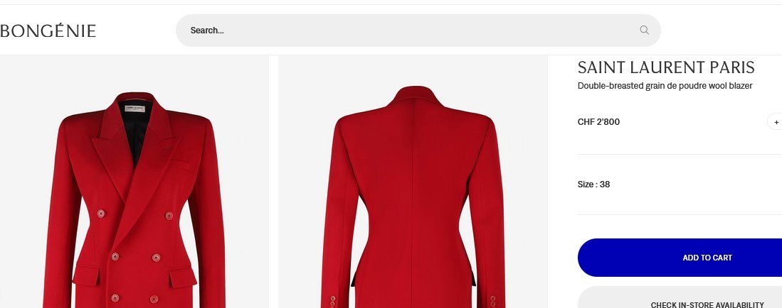 Saint Laurent Vestiti: Saint Laurent Jacke / veste Blazer .38 – Nuovo (secondo la descrizione) da Collonges venduto da arashee 1